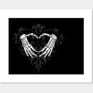 SKELETON HEART BAROQUE Posters and Art